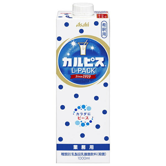 Asahi Soft Drinks Calpis L Pack 1L paper pack x 6 bottles [shipped in Japan]