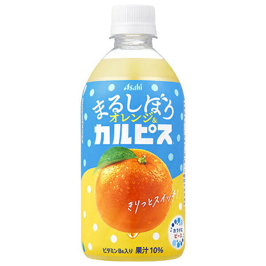 Asahi Beverages Marushibori Orange & Calpis 470ml plastic bottles x 24 bottles [shipped in Japan]