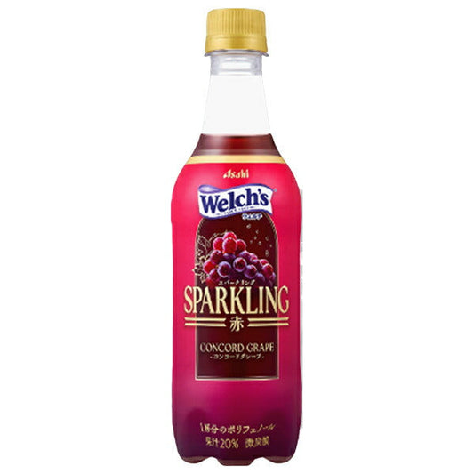 Asahi Soft Drinks Welch’s Sparkling Red 450ml PET bottle x 24 bottles [Shipped in Japan]