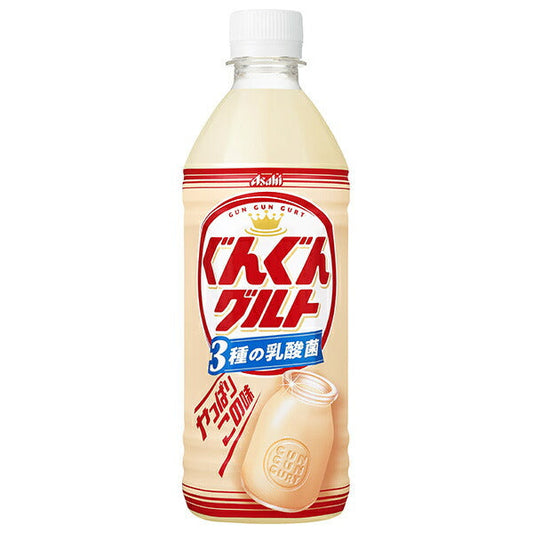 Asahi Soft Drinks Gungun Gult 3 types of lactic acid bacteria 500ml plastic bottles x 24 bottles [shipped in Japan]