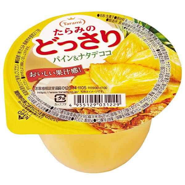 たらみ たらみのどっさり パイン&ナタデココ 230g×24(6×4)個入【日本出荷】