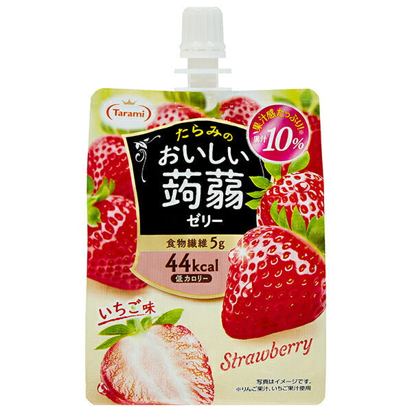 Tarami Delicious Konjac Jelly, Strawberry Flavor, 150g Pouch x 30 [Ships from Japan] 