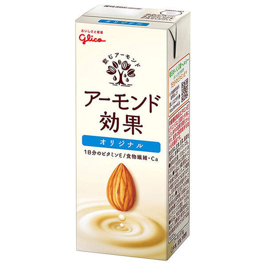 Glico Dairy Almond Koka Original 200ml Paper Carton x 24 Bottles [Ships from Japan] 