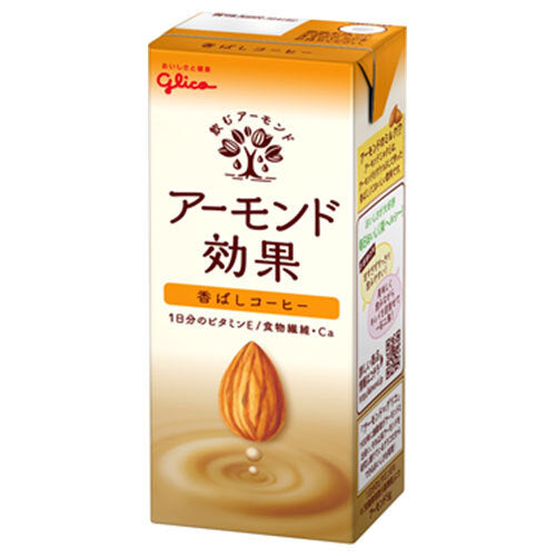 グリコ乳業 アーモンド効果 香ばしコーヒー 200ml紙パック×24本入【日本出荷】