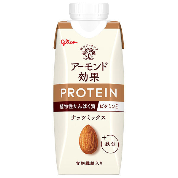 グリコ乳業 アーモンド効果 プロテイン ナッツミックス 250g紙パック×12本入【日本出荷】