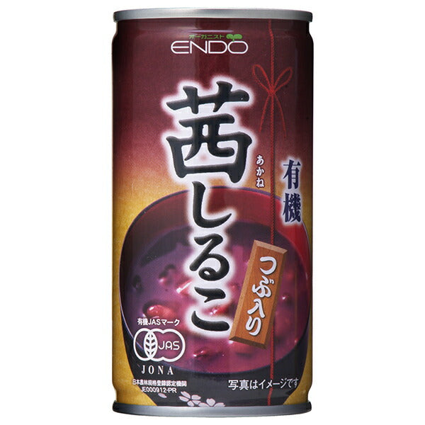 Endo Seian Organic Akane Shiruko 190g can x 30 bottles [shipped in Japan]