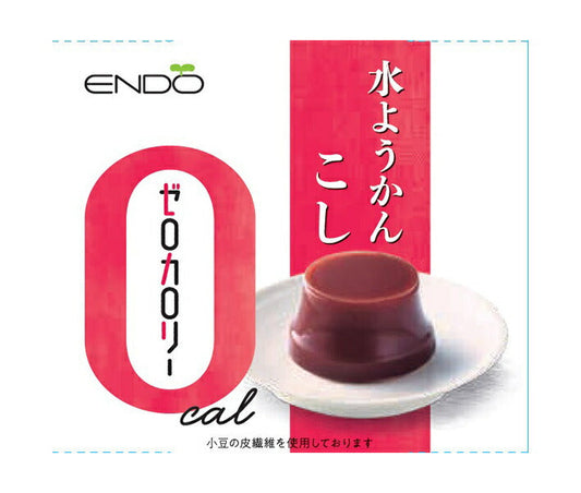 Endo Seian Zero Calorie Mizu Yokan (Smooth Sweetened Water Jelly), 90g x 24 pieces [Ships from Japan] 