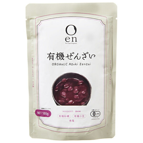 Endo Seian Organic Zenzai, 180g x 30 (5 x 6) packs [Ships from Japan] 