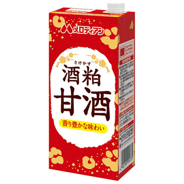 メロディアン 酒粕甘酒 1000ml紙パック×6本入【日本出荷】