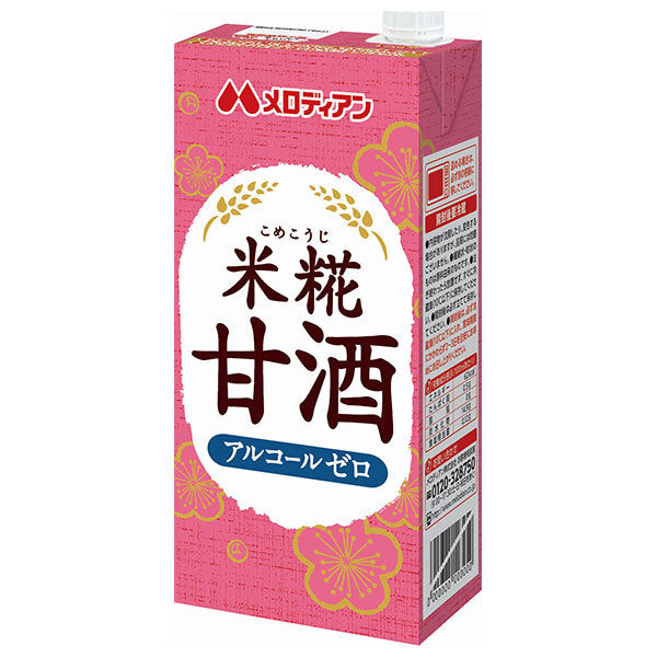 メロディアン 米糀甘酒 1000ml紙パック×6本入【日本出荷】