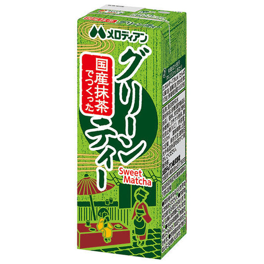 Melodian Green Tea 200ml paper pack x 24 pieces [shipped in Japan]