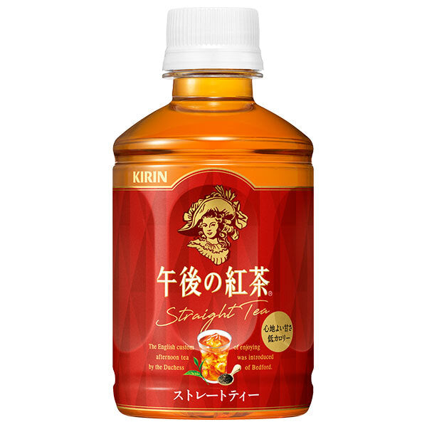 Kirin Afternoon Black Tea Straight Tea 280ml plastic bottle x 24 pieces [shipped in Japan]