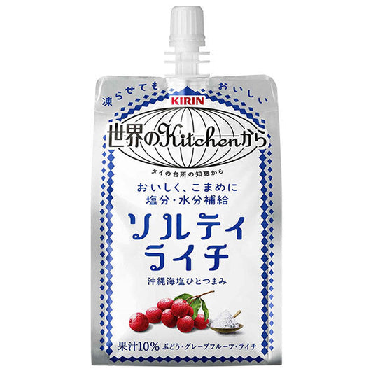 Kirin Salty Lychee from the World's Kitchen, 300g pouch x 30 packs [Ships from Japan]