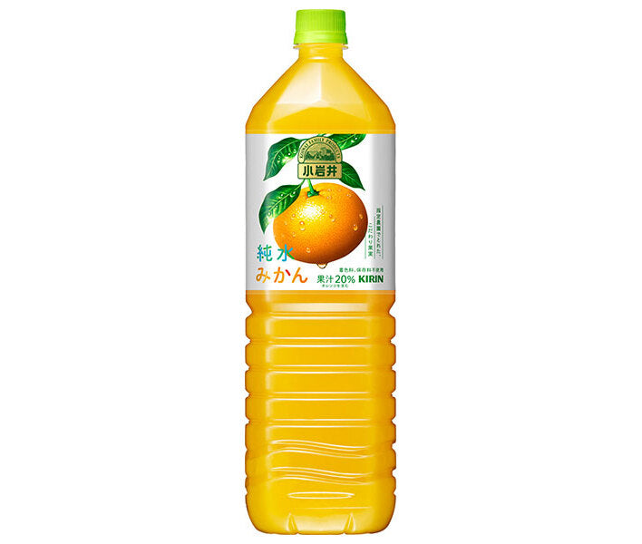 キリン 小岩井 純水みかん 1.5Lペットボトル×8本入【日本出荷】