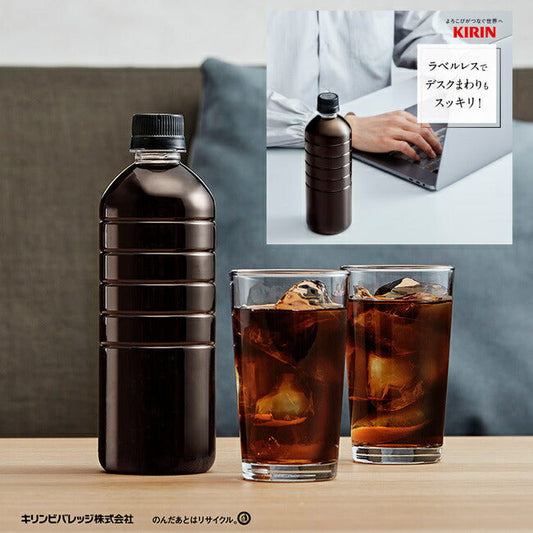 Kirin FIRE One Day Black Label-less 600ml PET Bottle x 24 [Ships from Japan] 