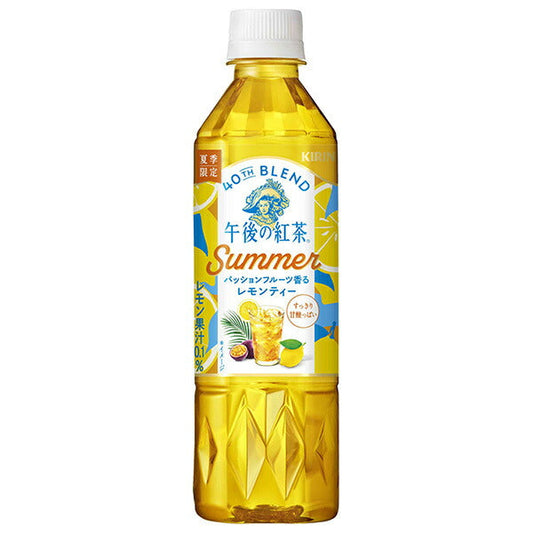 Kirin Afternoon Tea 40TH BLEND Passion Fruit Scented Lemon Tea 500ml PET bottle x 24 pieces [Shipped in Japan]
