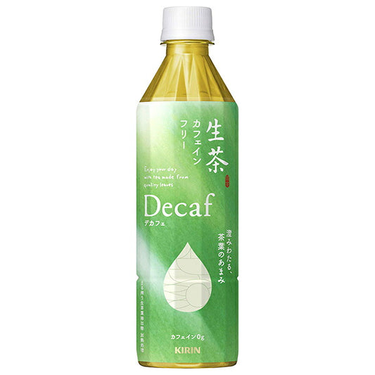 Kirin Nama-cha Caffeine-Free Green Tea Beverage 500ml PET Bottles, 24-Pack [Ships from Japan]