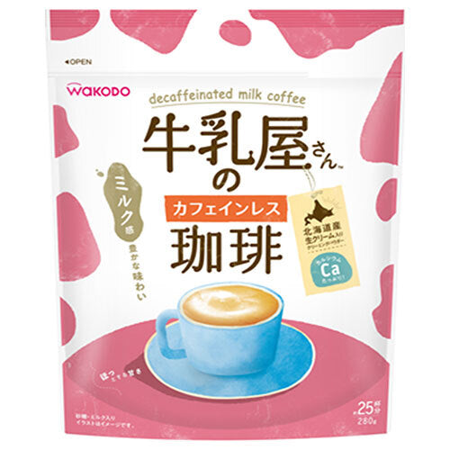 Wakodo Milkman's Decaffeinated Coffee, 280g bags x 12 bags [Ships from Japan]