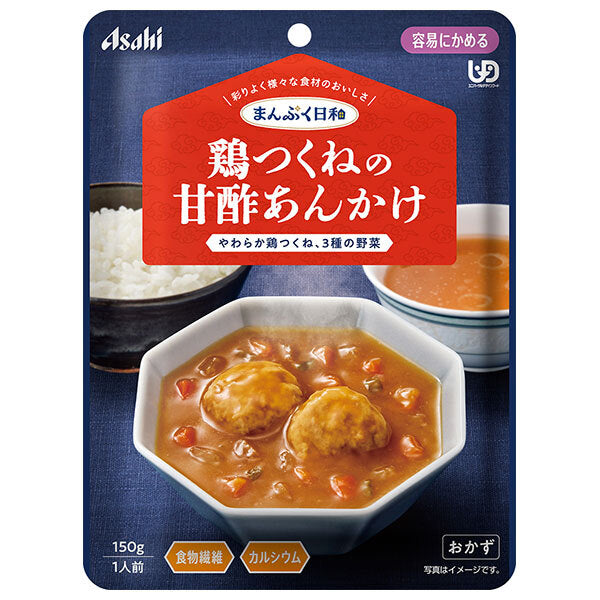 Asahi Group Foods Manpuku Biyori Chicken meatballs with sweet and sour sauce 150g x 24 bags [Shipped in Japan]
