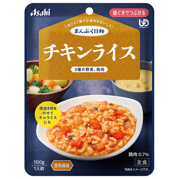 Asahi Group Foods Manpuku Biyori Chicken Rice 100g x 24 bags [shipped in Japan]