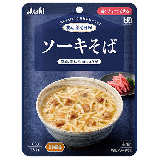 アサヒグループ食品 まんぷく日和 ソーキそば 100g×24袋入【日本出荷】