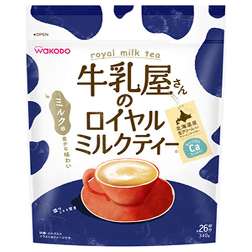 和光堂 牛乳屋さんのロイヤルミルクティー 340g袋×12袋入【日本出荷】