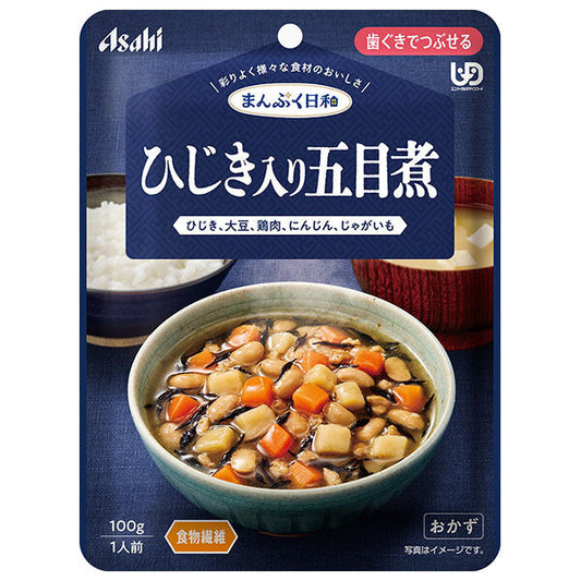 アサヒグループ食品 まんぷく日和 ひじき入り五目煮 100g×24袋入【日本出荷】