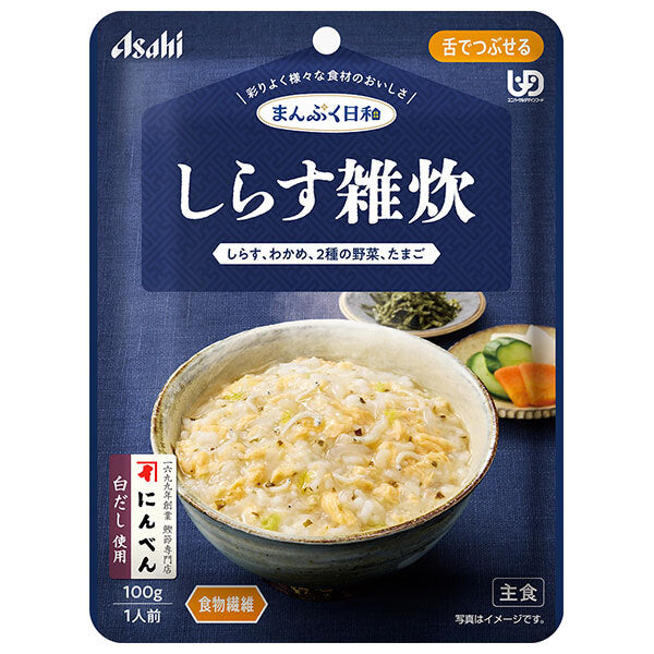 Asahi Group Foods Manpuku Biyori Shirasu Zosui 100g x 24 bags [Shipped in Japan]