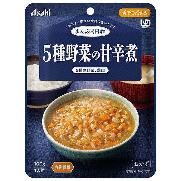 Asahi Group Foods Manpuku Biyori 5 kinds of sweet and spicy vegetables 100g x 24 bags [shipped in Japan]