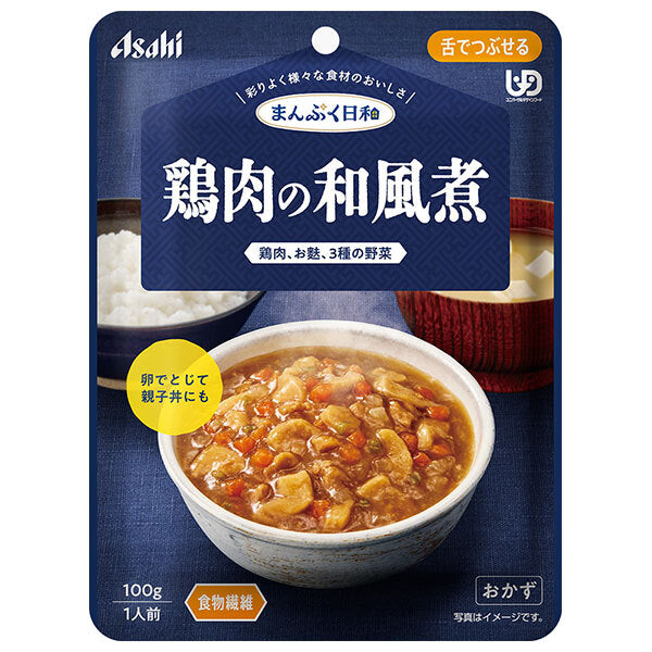Asahi Group Foods Manpukubiyori Japanese-Style Braised Chicken, 100g x 24 bags [Ships from Japan] 