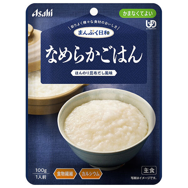 アサヒグループ食品 まんぷく日和 なめらかごはん 100g×24袋入【日本出荷】