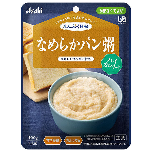 アサヒグループ食品 まんぷく日和 なめらかパン粥 ハイカロリー 100g×24袋入【日本出荷】