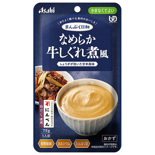Asahi Group Foods Manpuku Weather Smooth Beef Shigureni Style 75g x 24 bags [Shipped in Japan]