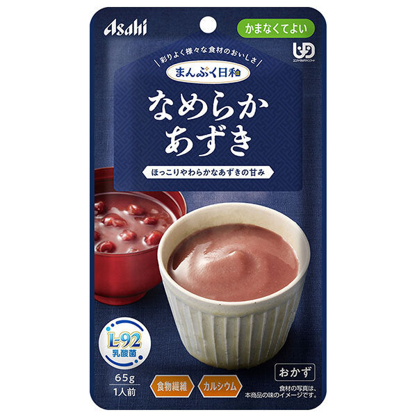 アサヒグループ食品 まんぷく日和 なめらかあずき 65g×24袋入【日本出荷】