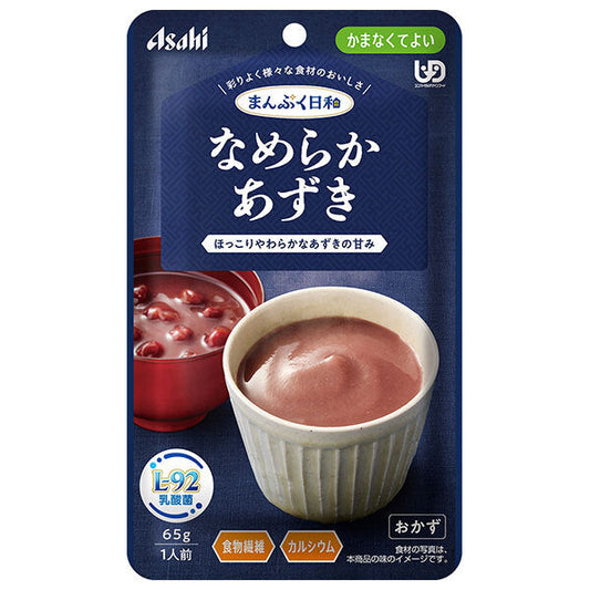 Asahi Group Foods Manpuku Biyori Smooth Azuki 65g x 24 bags [Shipped in Japan]