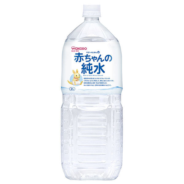 Wakodo Baby Jikan Baby Pure Water 2L PET bottles x 6 bottles [Shipped in Japan]