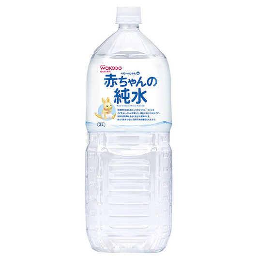 Wakodo Baby Jikan Baby Pure Water 2L PET bottles x 6 bottles [Shipped in Japan]