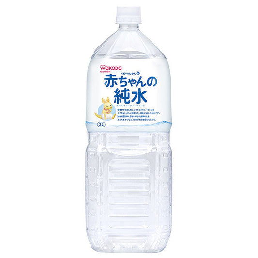 Wakodo Baby Jikan Baby Pure Water 2L PET bottles x 6 bottles [Shipped in Japan]
