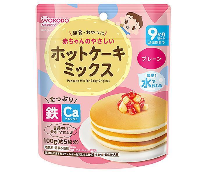 Wakodo Easy Pancake Mix Plain 100g x 24 bags [Shipped in Japan]