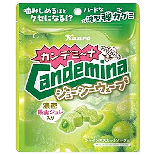 Kanro Kandemina Gummy Juicy Wave 66g x 6 Bags [Ships from Japan]