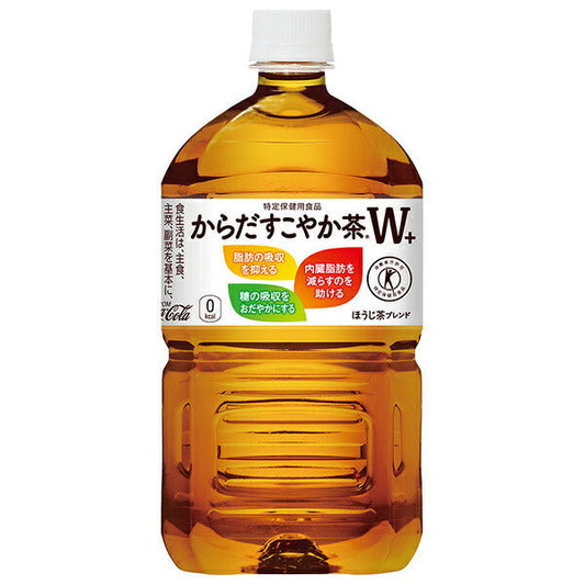 Coca-Cola Karada Sukoyaka Tea W+ [Food for Specified Health Uses (FOSHU)] 1.05L PET Bottle x 12 [Ships from Japan] 