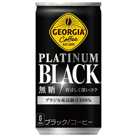 Coca-Cola Georgia Platinum Black 185g can x 30 pieces [shipped in Japan]