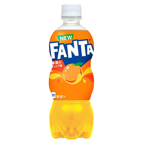 Coca-Cola Fanta Orange 500ml PET Bottles x 24 [Ships from Japan] 