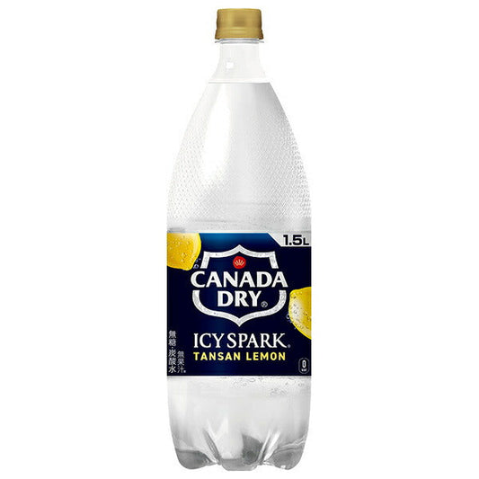 Coca-Cola Icy Spark from Canada Dry Lemon, 1.5L PET Bottle x 6 [Ships from Japan] 