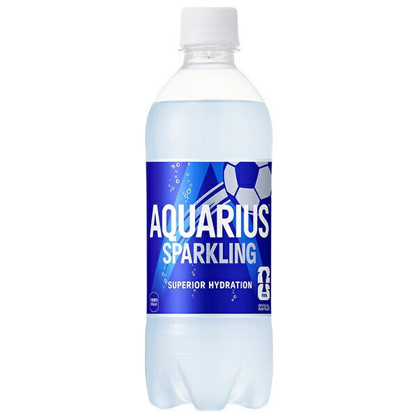 Coca-Cola Aquarius Sparkling 490ml PET bottles x 24 