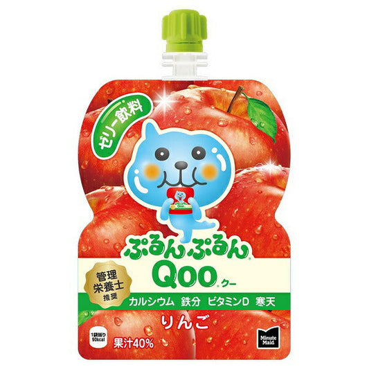 Coca-Cola Minute Maid Purun Purun Qoo Apple 125g Pouch x 6 [Ships from Japan] 