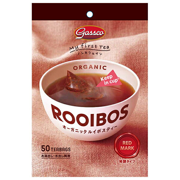 Gassco Organic Rooibos Tea (1.8g x 50 bags) x 4 bags [Ships from Japan] 