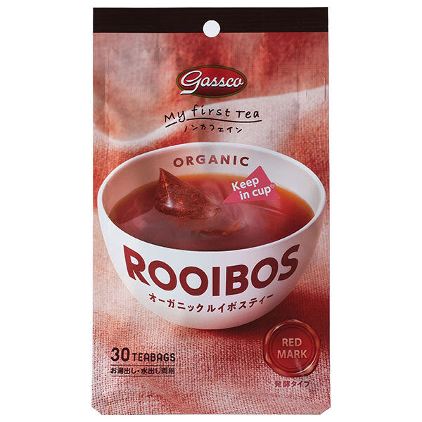 Gass Organic Rooibos Tea Bags (1.8g x 30 bags) x 24 bags [Ships from Japan] 