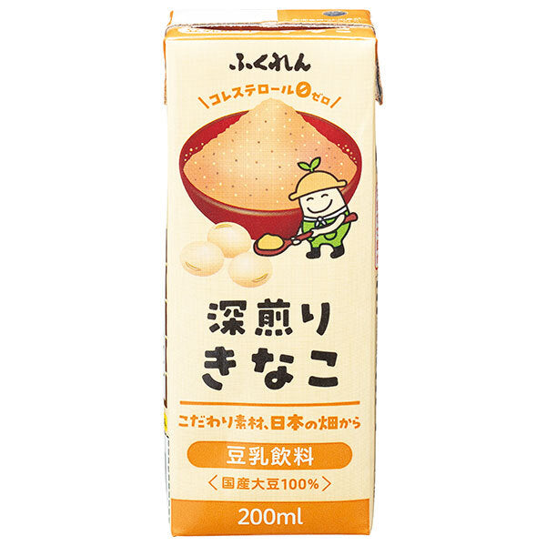 ふくれん 豆乳飲料 きなこ 200ml紙パック×24本入【日本出荷】