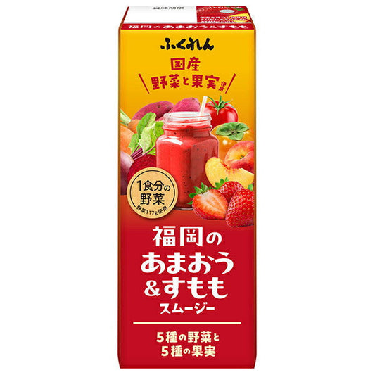 Fukuren Fukuoka Amaou & Plum Smoothie 200ml paper pack x 24 pieces [shipped in Japan]